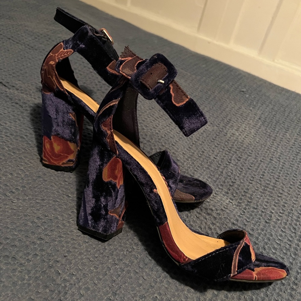 Velvet heels